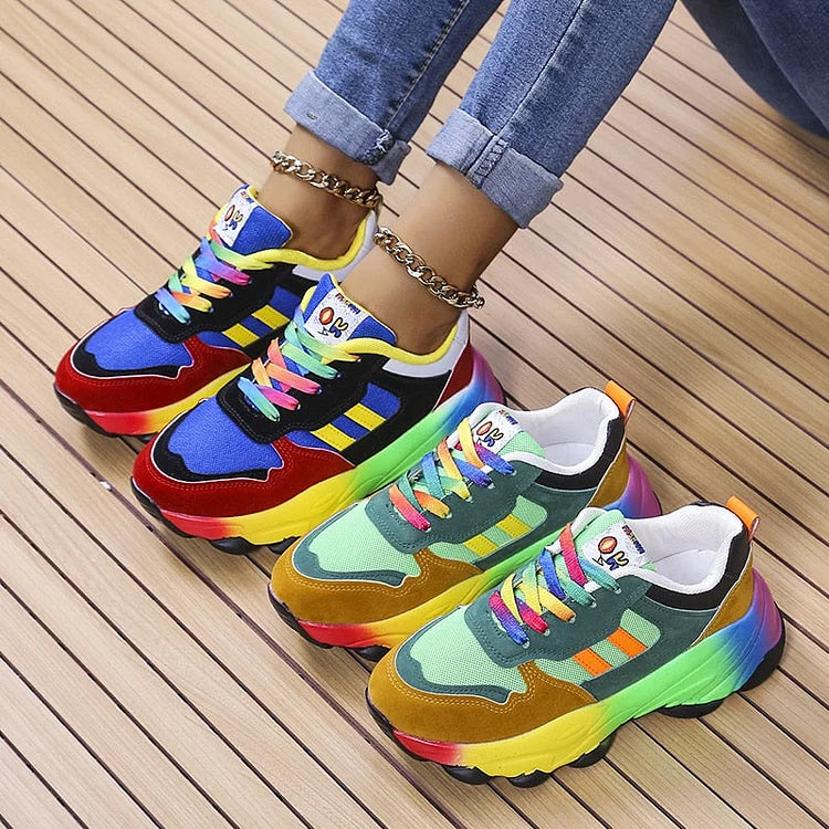 Alivia | Rainbow Comfort Sneakers