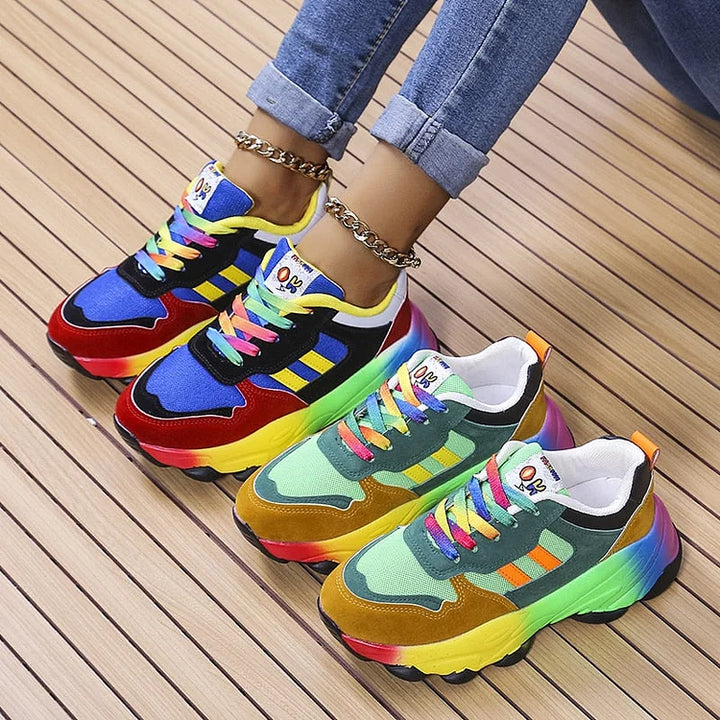 Alivia | Rainbow Comfort Sneakers