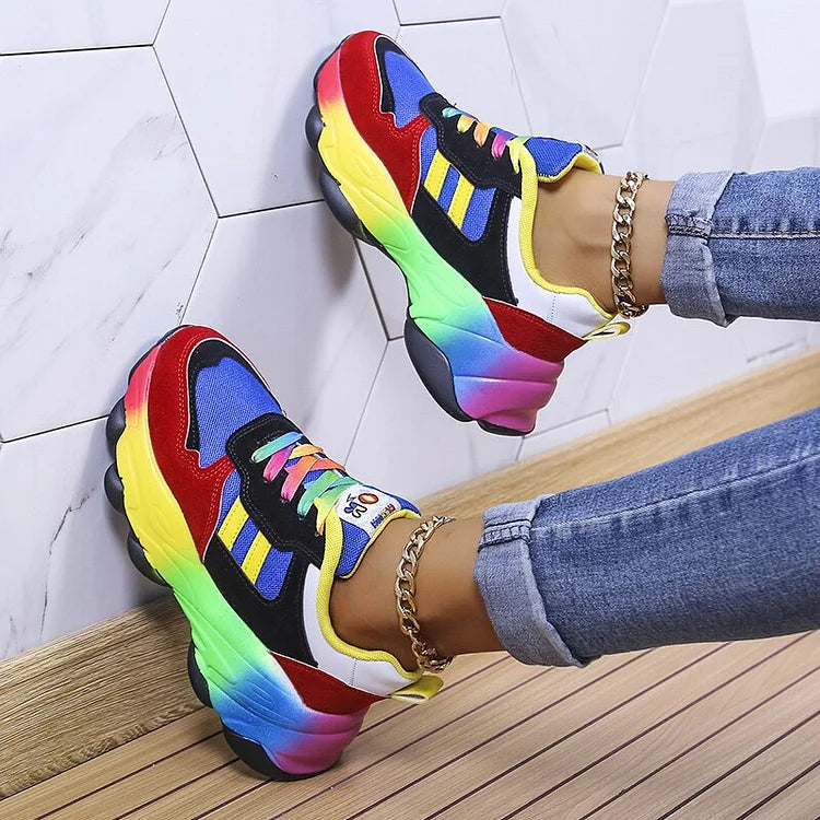 Alivia | Rainbow Comfort Sneakers