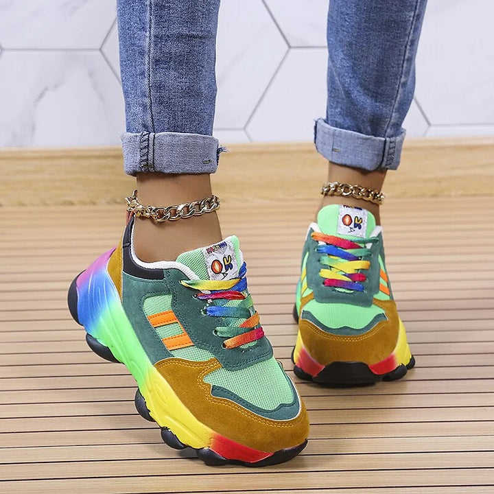Alivia | Rainbow Comfort Sneakers