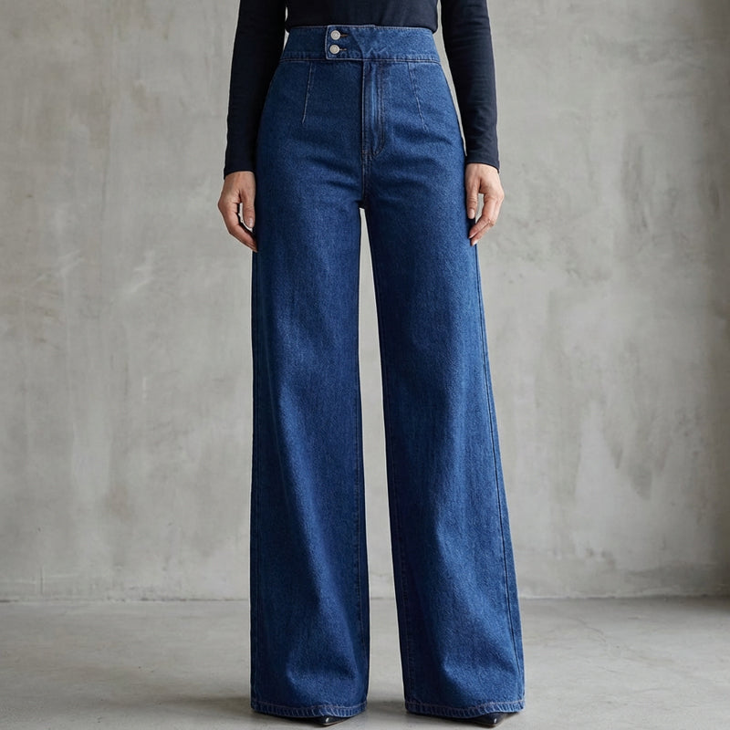 Aria | High-Waist Wide Leg Jeans