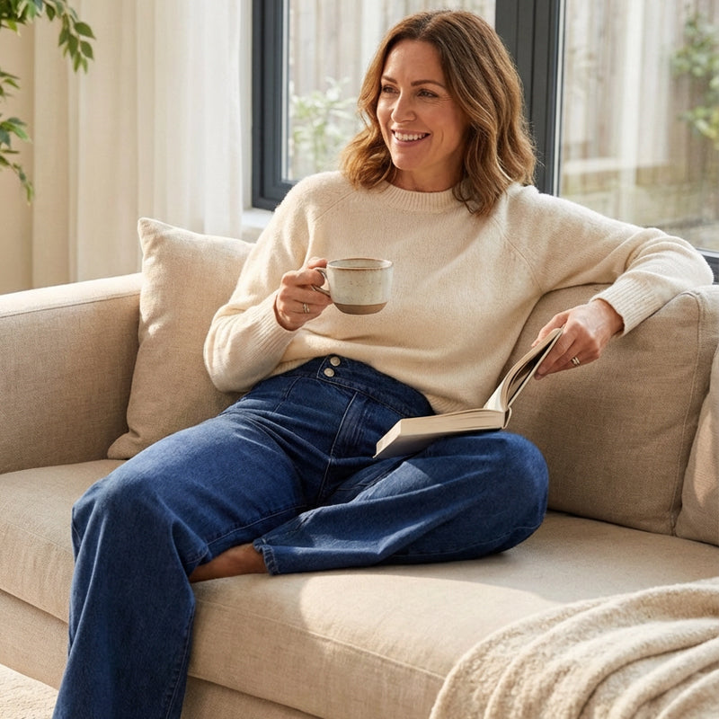 Aria | High-Waist Wide Leg Jeans