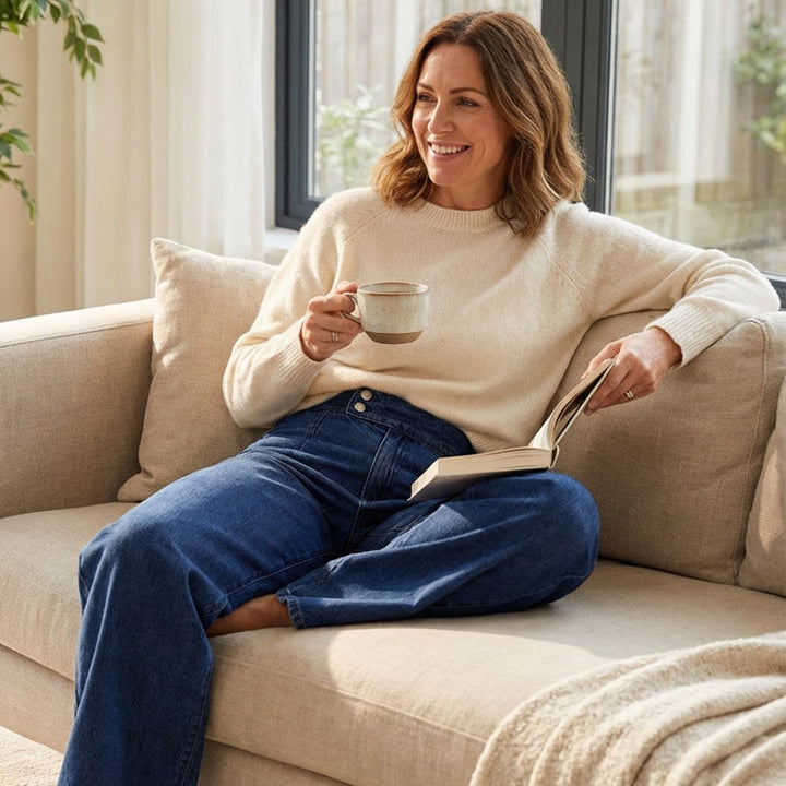 Aria | High-Waist Wide Leg Jeans