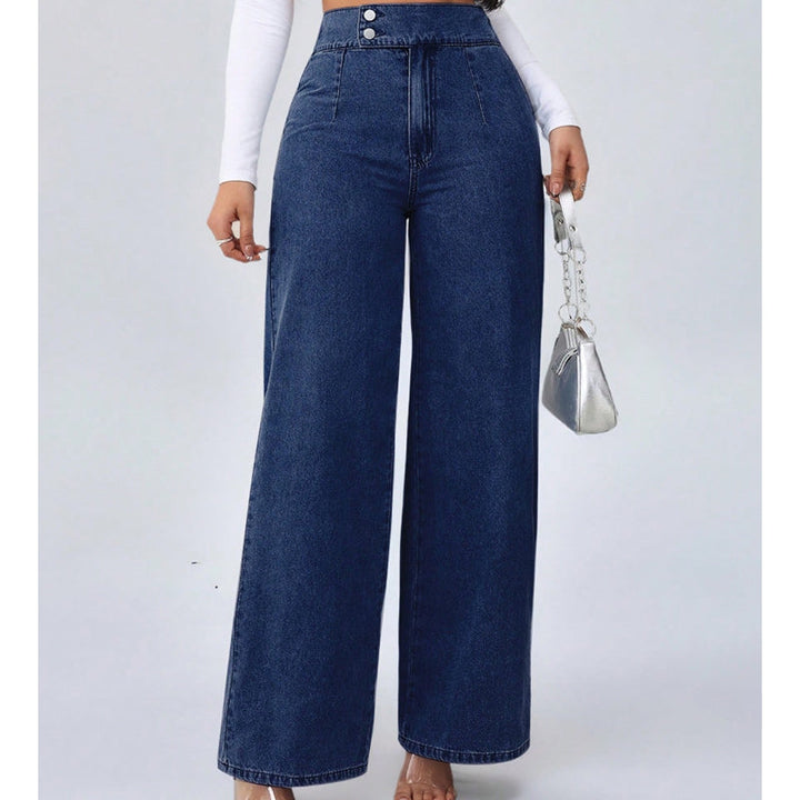 Aria | High-Waist Wide Leg Jeans