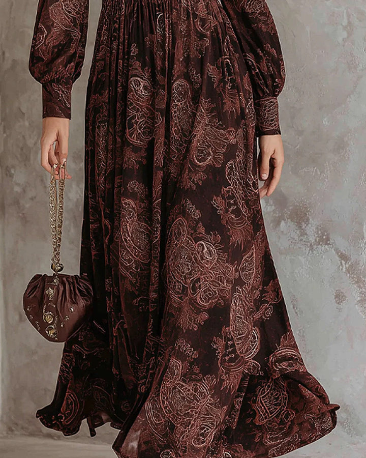 Arianna | Paisley Maxi Dress