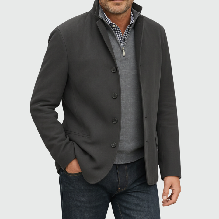 Asher | Classic Suede Button Jacket