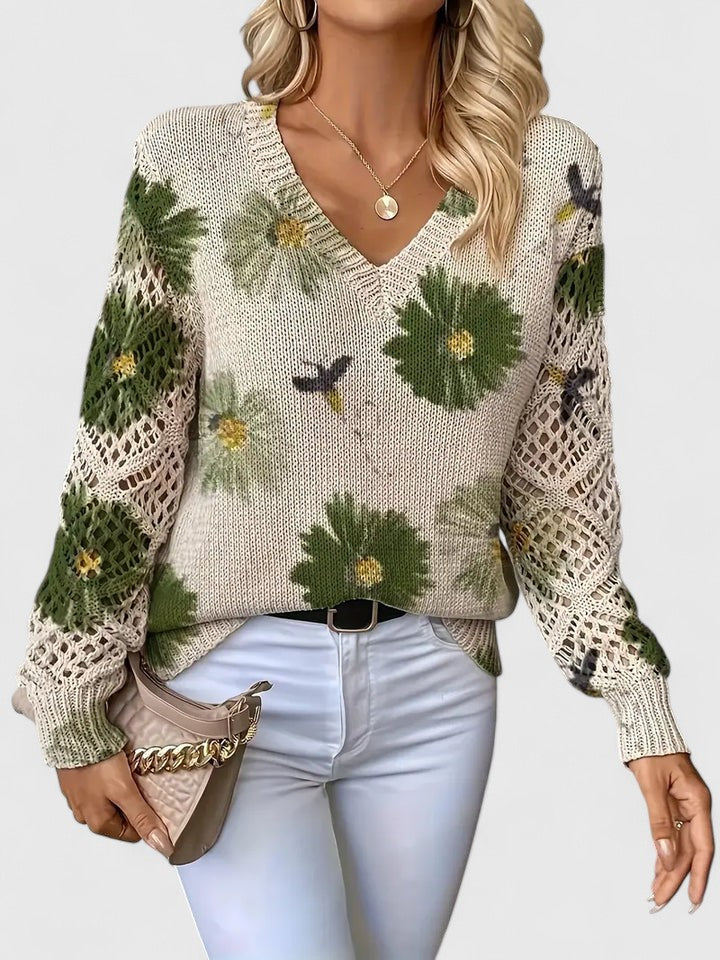 Aurelia | Elegant Floral Sweater
