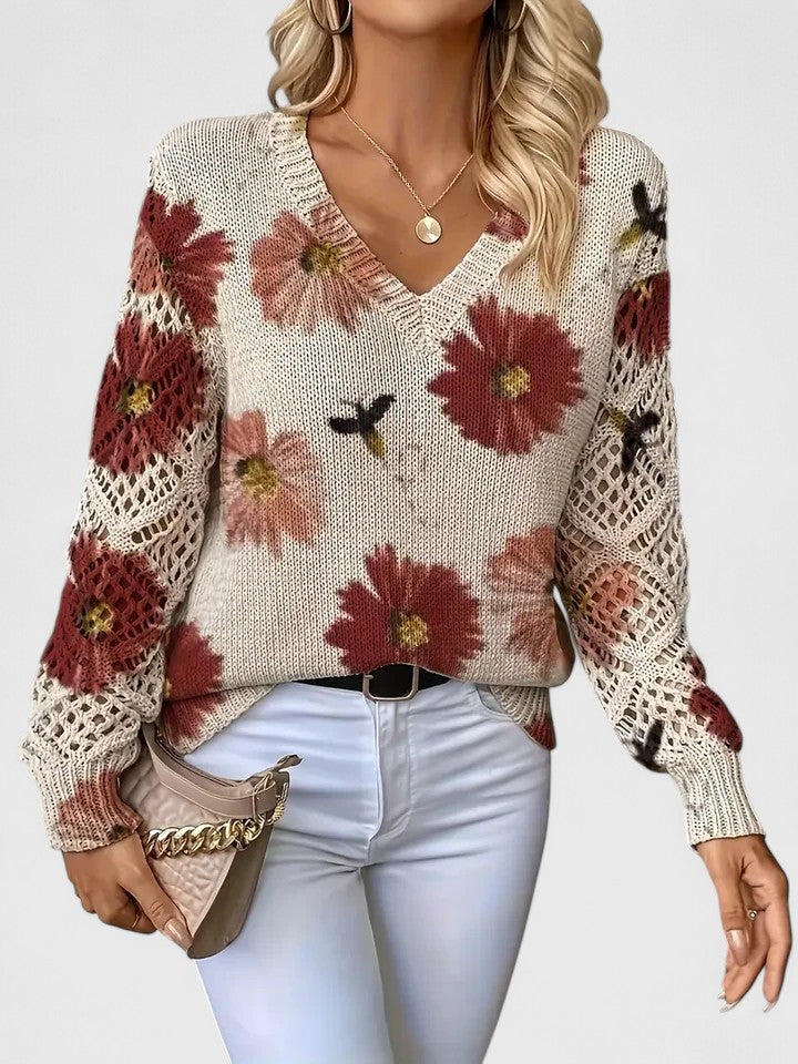 Aurelia | Elegant Floral Sweater