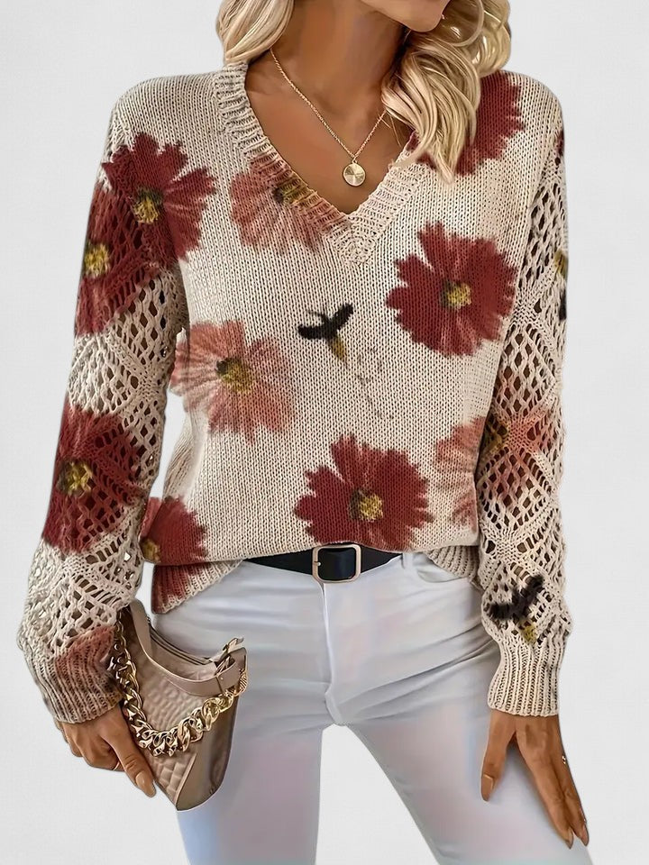 Aurelia | Elegant Floral Sweater