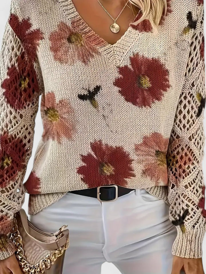 Aurelia | Elegant Floral Sweater