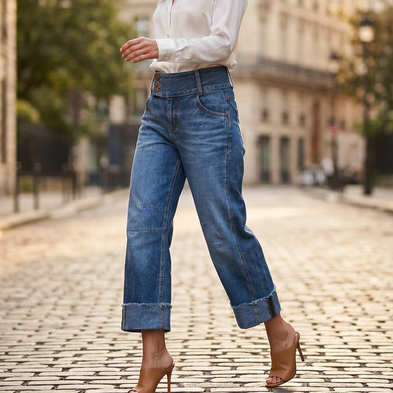 Brielle | High Waist Wide Leg Jeans