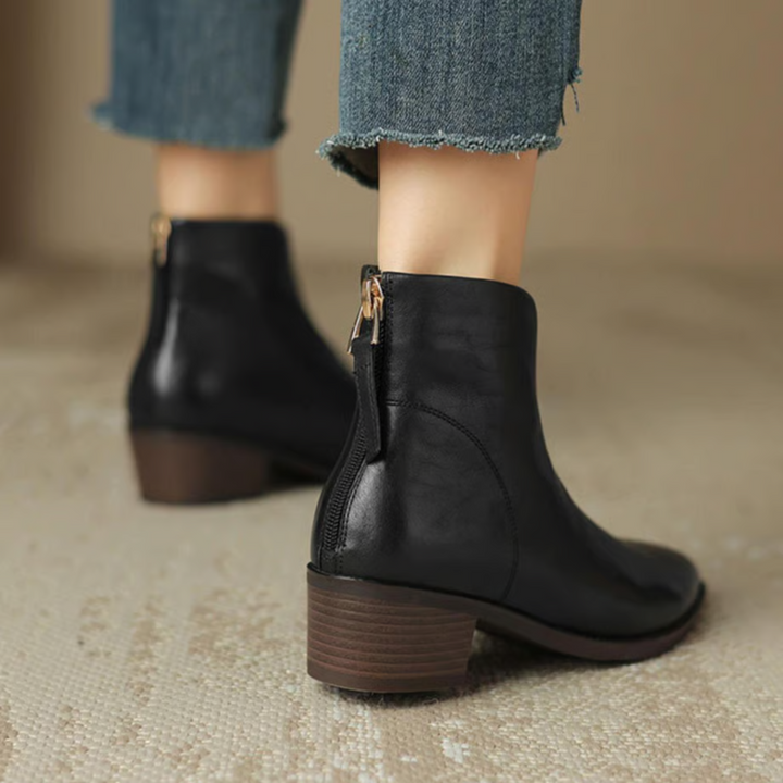Carmelle | Low Heel Luxury Ankle Boots