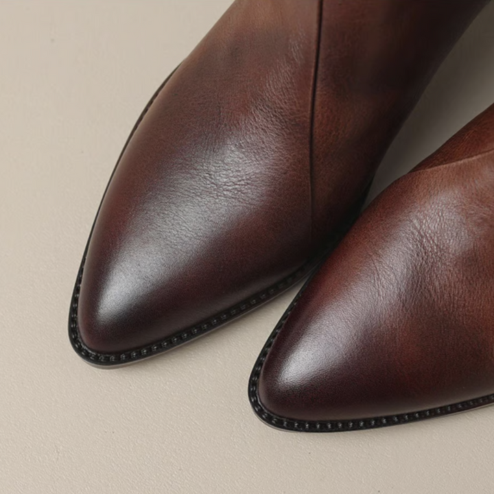 Carmelle | Low Heel Luxury Ankle Boots