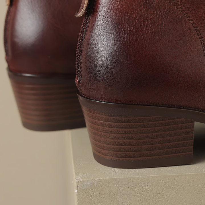Carmelle | Low Heel Luxury Ankle Boots