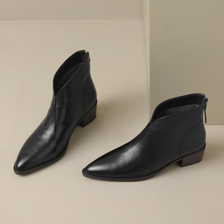 Carmelle | Low Heel Luxury Ankle Boots