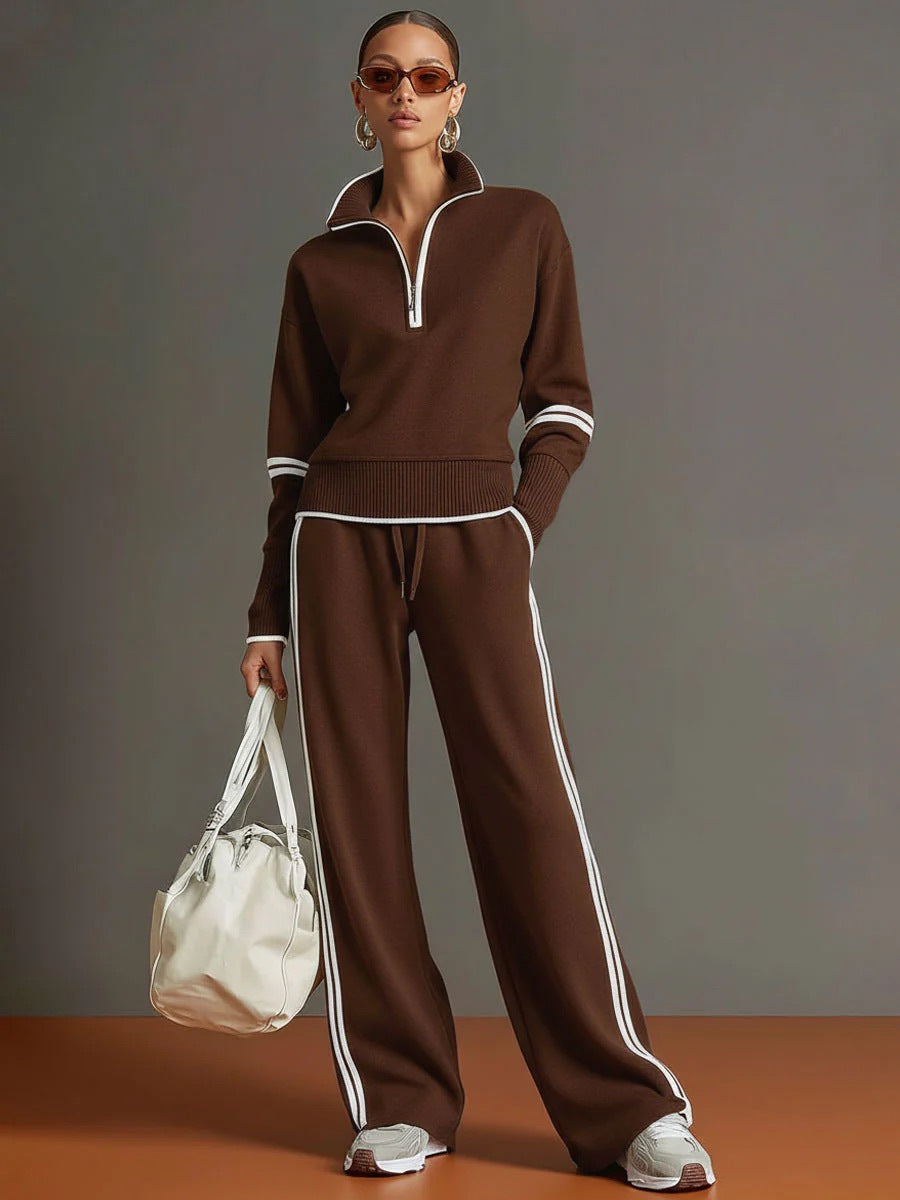 Charlotte | Relaxed Quarter-Zip Two-Piece Set