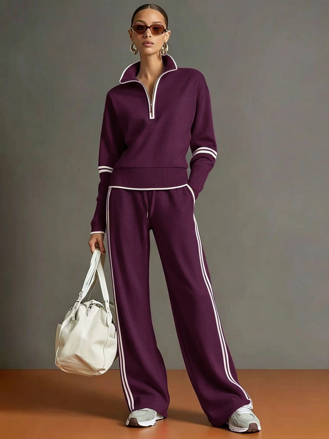 Charlotte | Relaxed Quarter-Zip Two-Piece Set