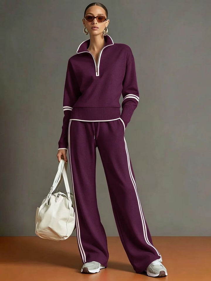Charlotte | Relaxed Quarter-Zip Two-Piece Set