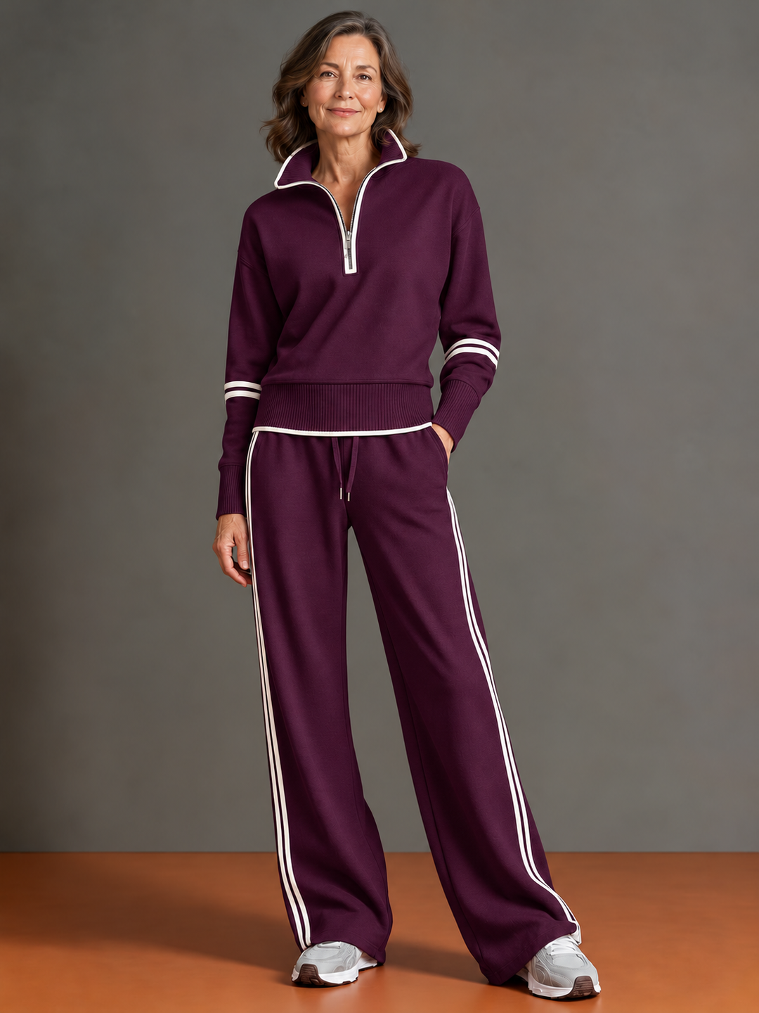 Charlotte | Relaxed Quarter-Zip Two-Piece Set