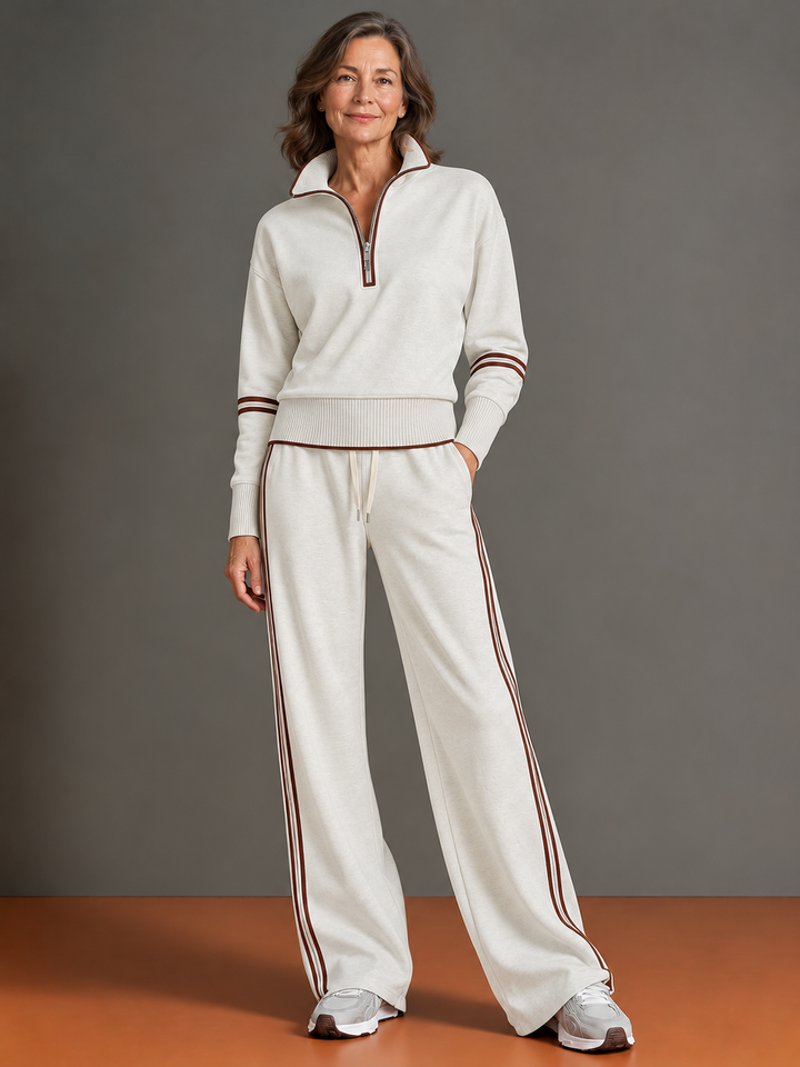 Charlotte | Relaxed Quarter-Zip Two-Piece Set