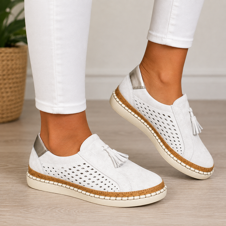 Christine | Tassel Suede Loafers
