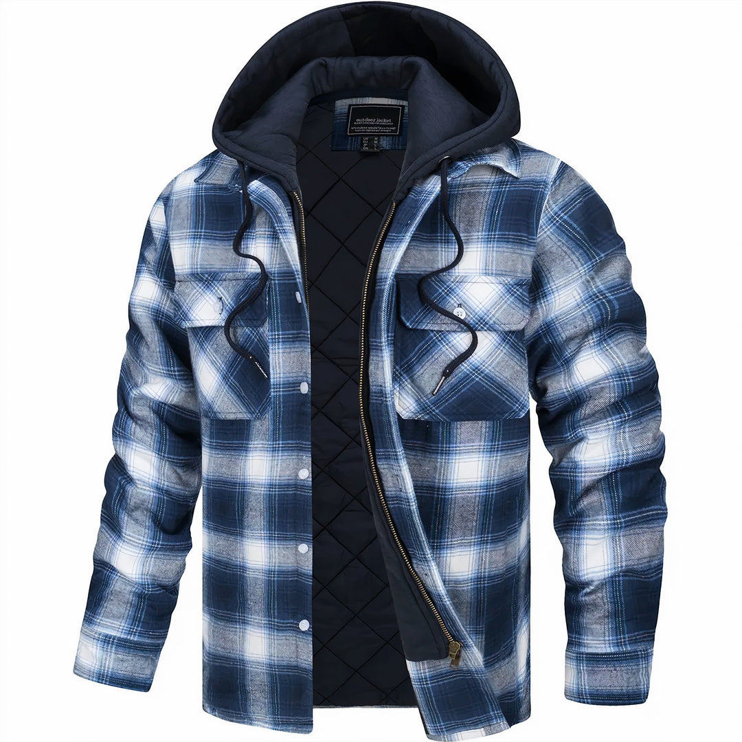 Clayton | Classic Plaid Zip-Up Jacket