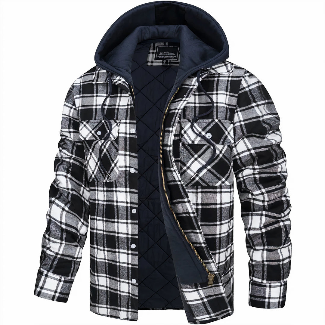 Clayton | Classic Plaid Zip-Up Jacket