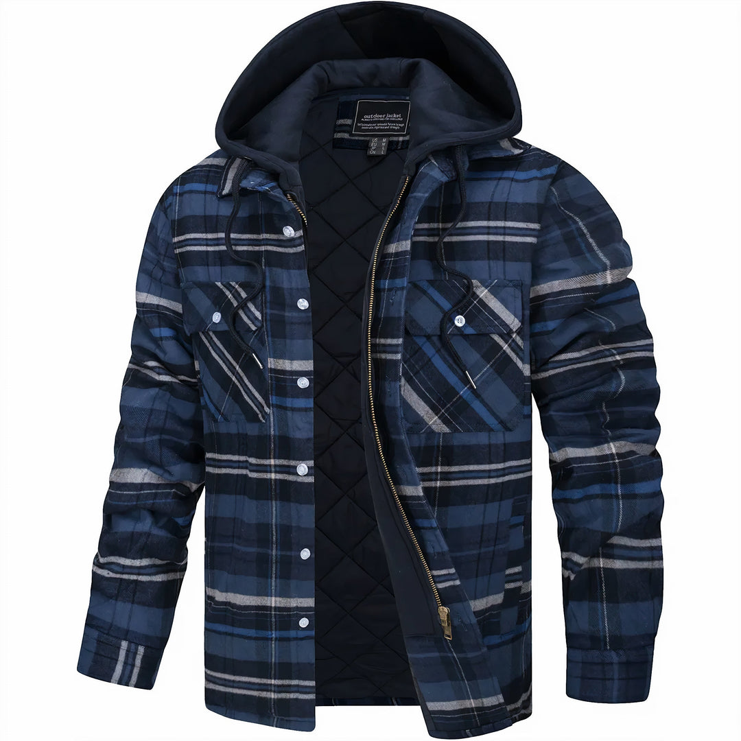 Clayton | Classic Plaid Zip-Up Jacket