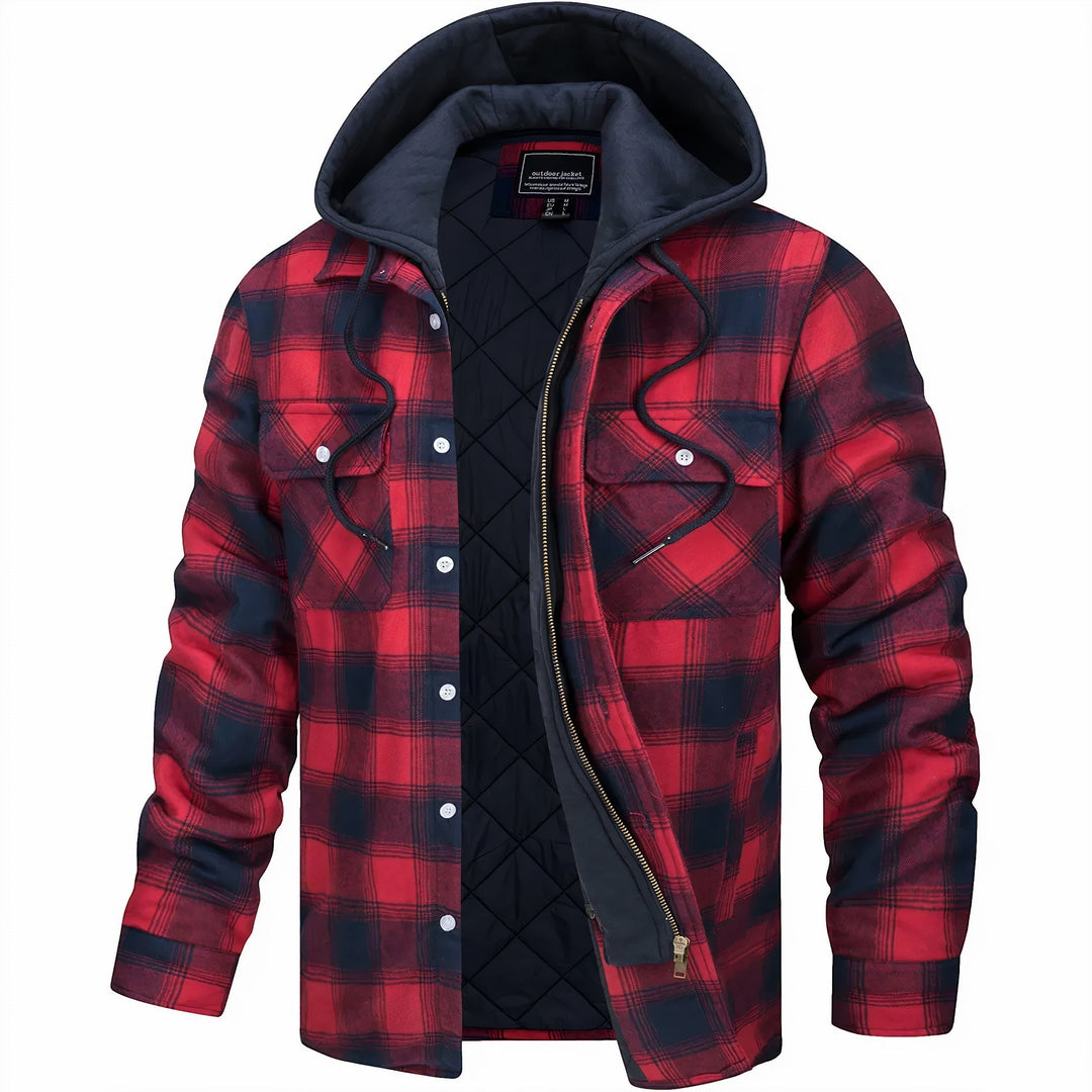 Clayton | Classic Plaid Zip-Up Jacket