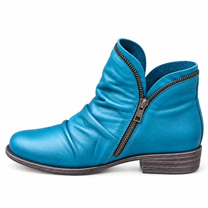 Clementine | Textured Ankle Boots