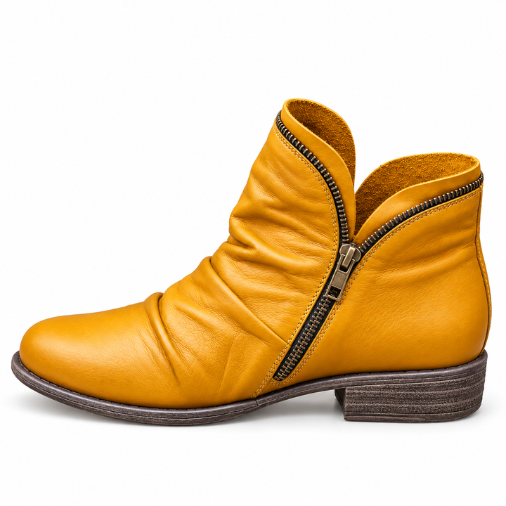 Clementine | Textured Ankle Boots
