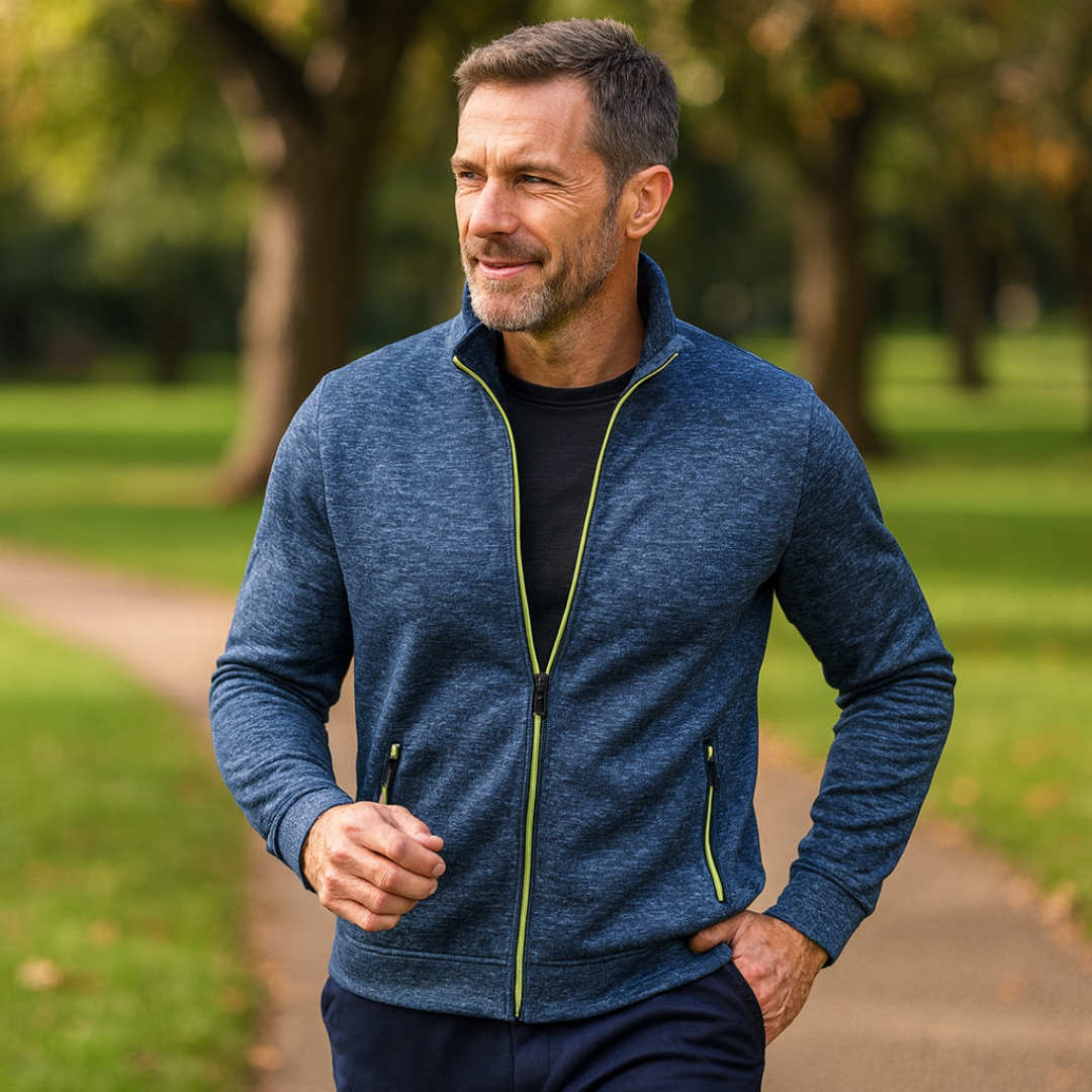 Clint | Classic Zip-Up Knit Jacket