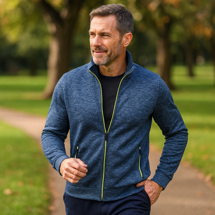 Clint | Classic Zip-Up Knit Jacket