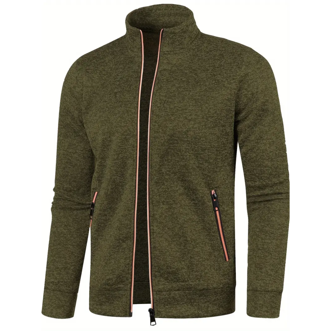 Clint | Classic Zip-Up Knit Jacket