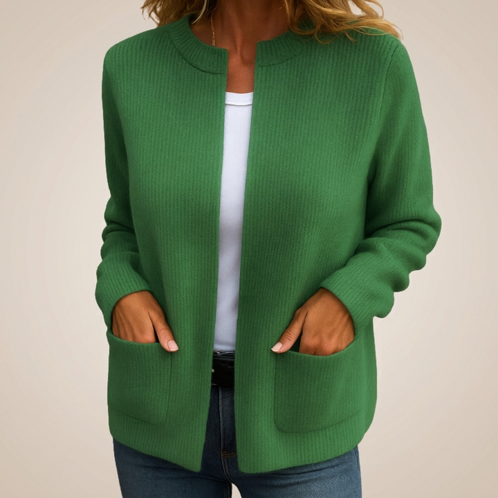 Cosette | Zip-Up Knit Cardigan