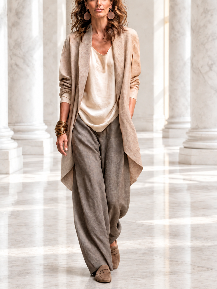Costanza | Three-Piece Palazzo Pants Set