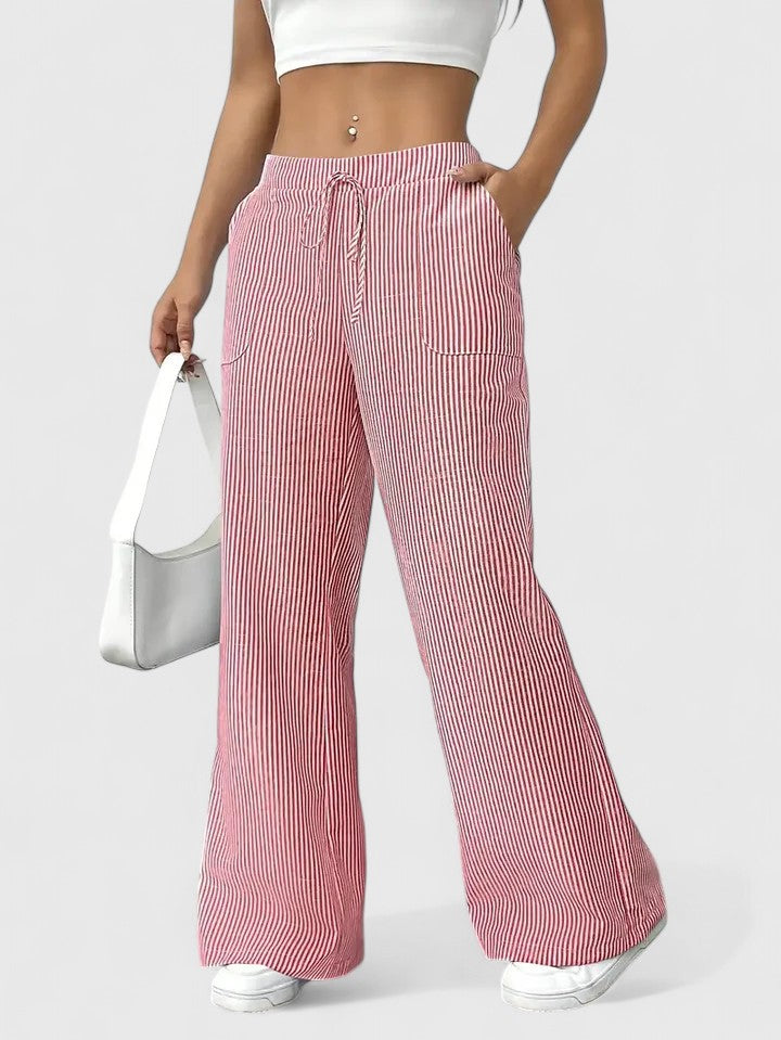 Dany | Wide Breathable Pants with Elegant Details