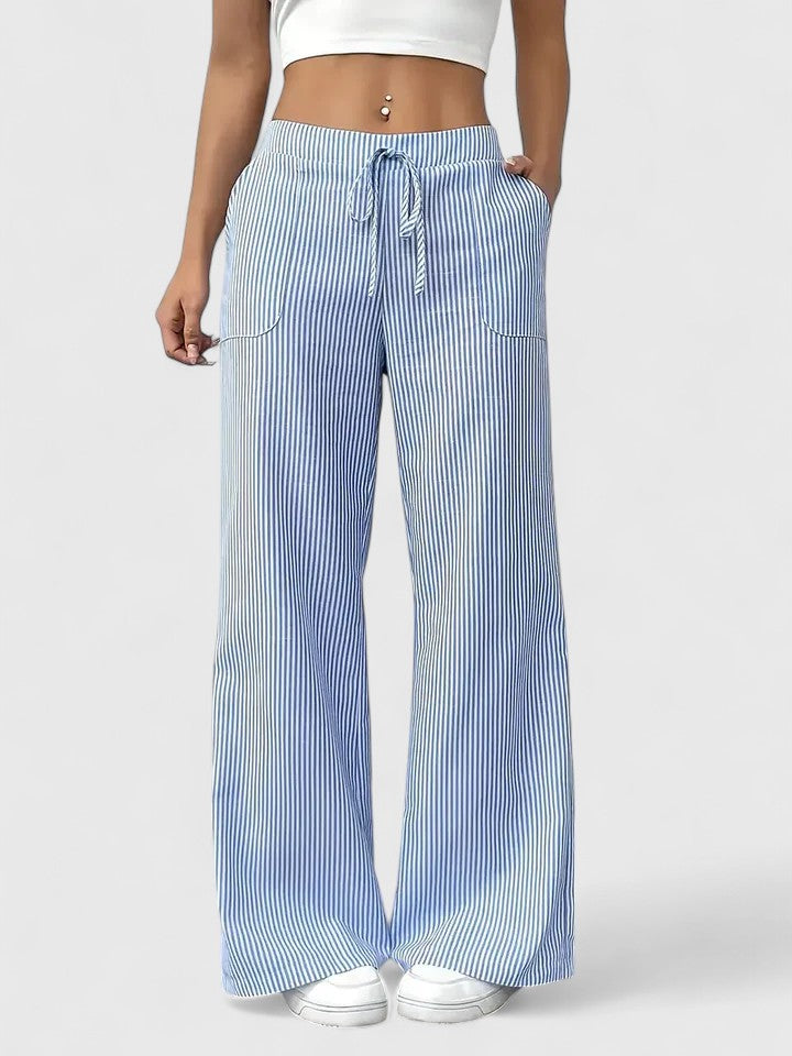 Dany | Wide Breathable Pants with Elegant Details