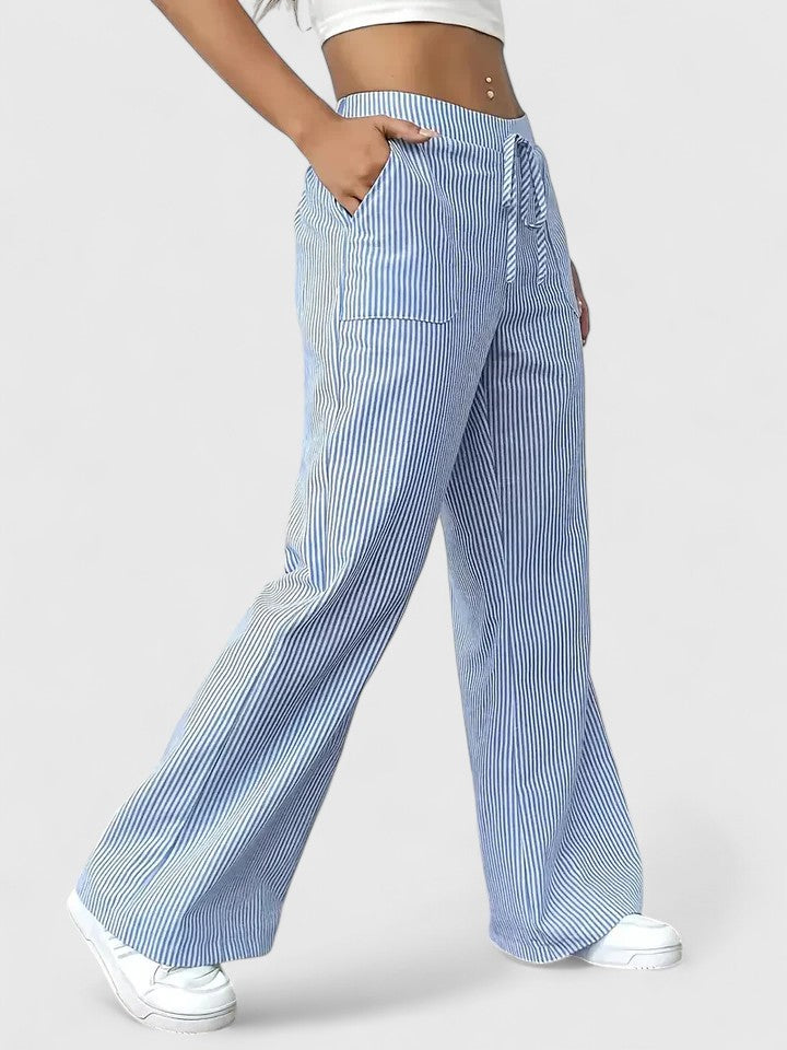 Dany | Wide Breathable Pants with Elegant Details