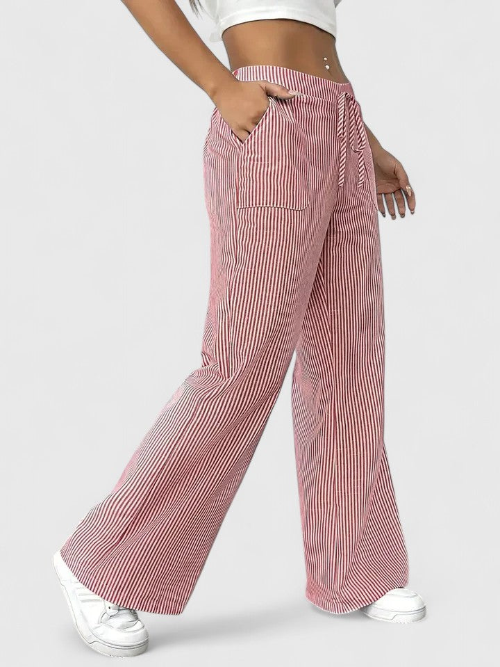 Dany | Wide Breathable Pants with Elegant Details