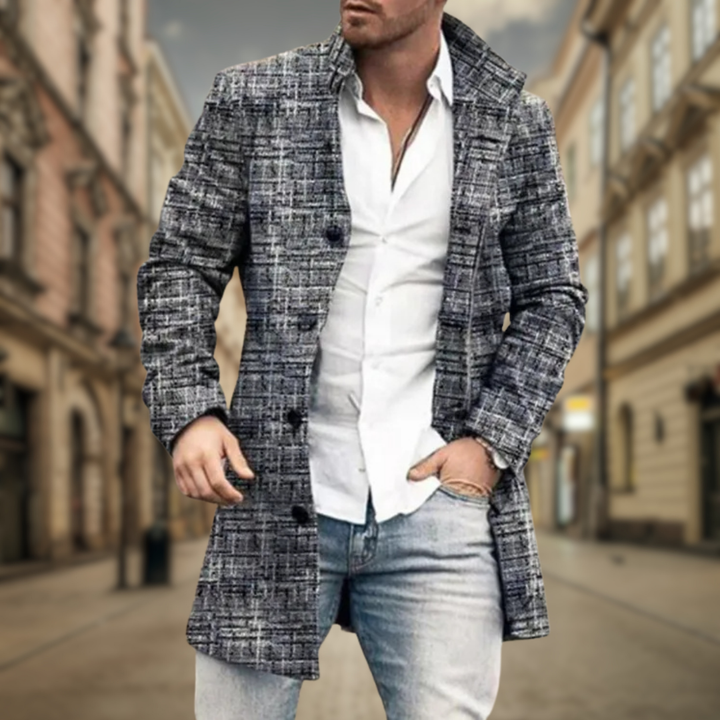 Daryl | Elegant Wool Blend Coat for Men