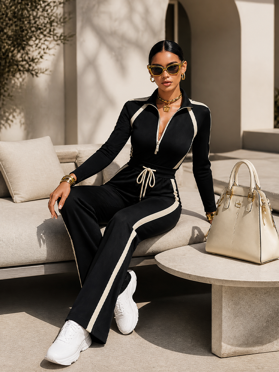 Doriana | Half-Zip Lounge Set