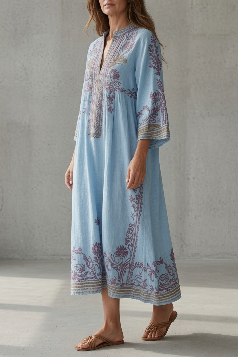 Elena | Embroidered Vintage Dress