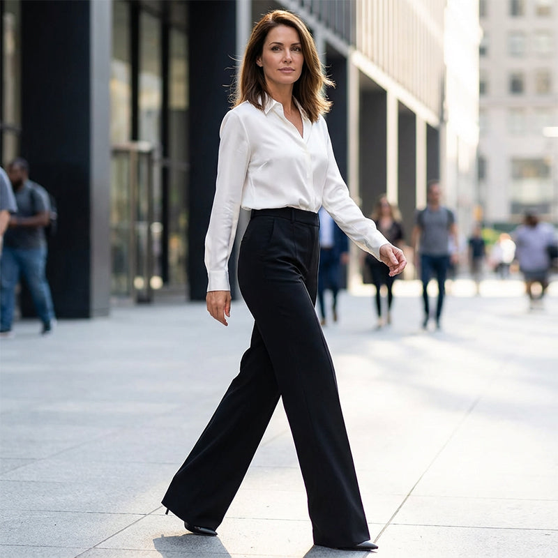 Elle | High-Waisted Tailored Pants