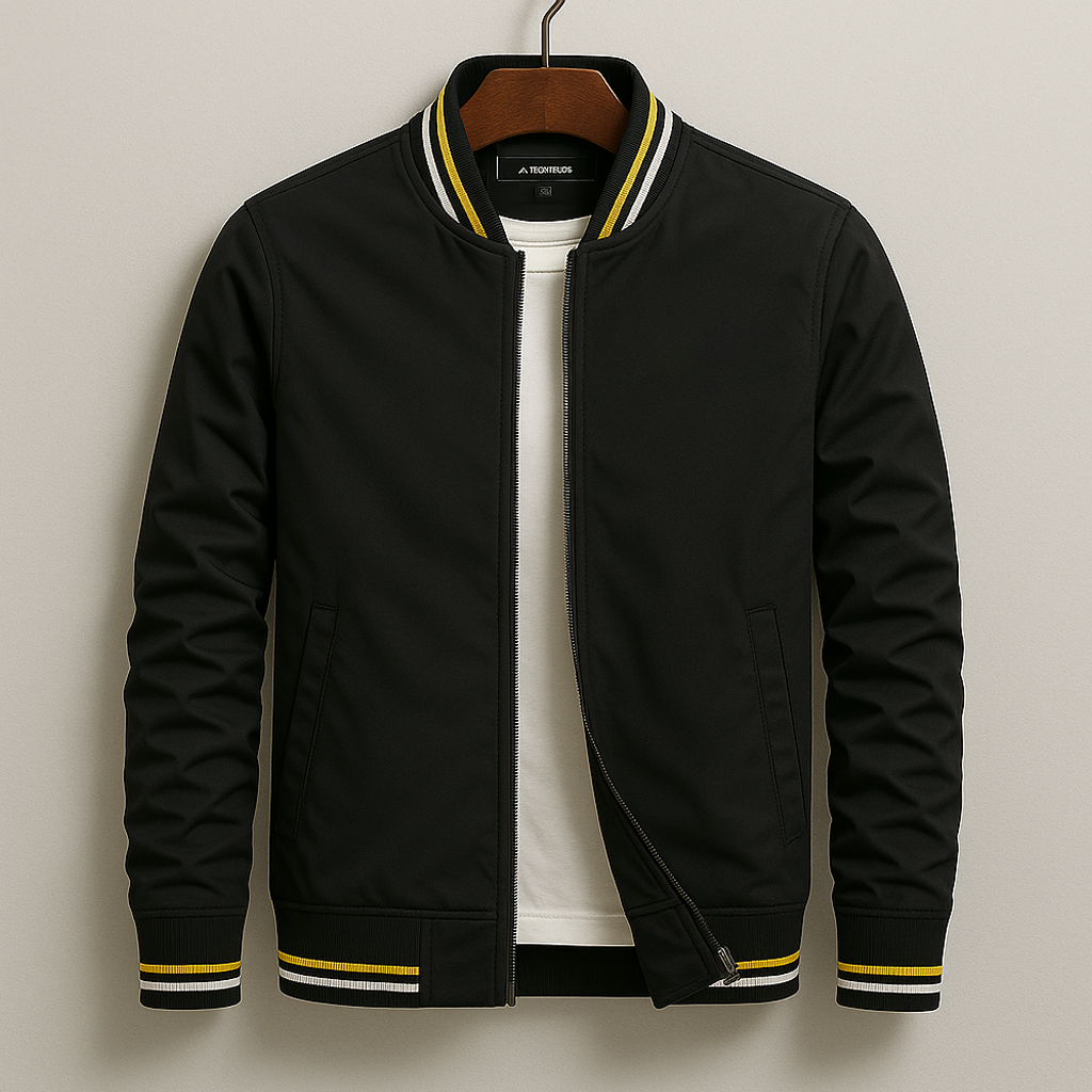 Elliot | Striped Bomber Jacket for Effortless Everyday Style