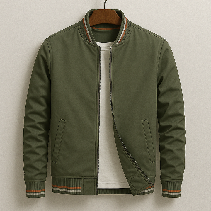 Elliot | Striped Bomber Jacket for Effortless Everyday Style