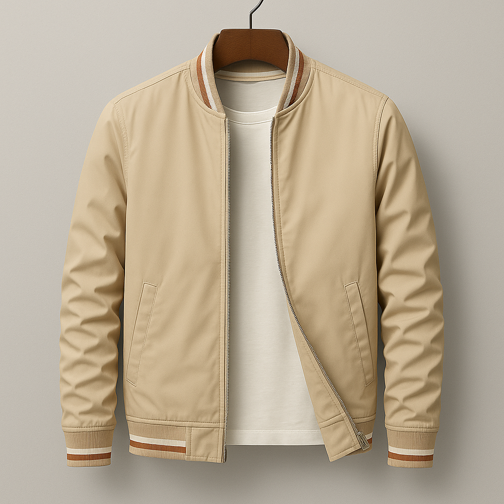 Elliot | Striped Bomber Jacket for Effortless Everyday Style