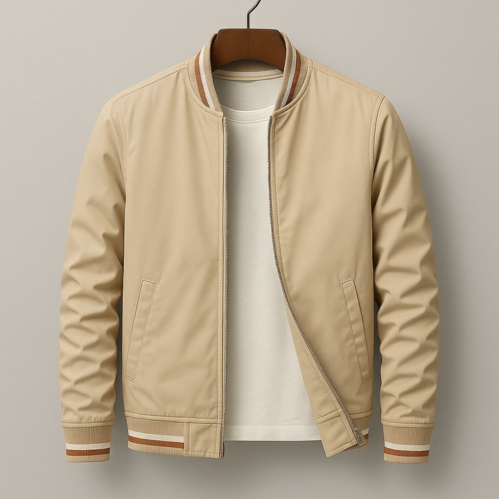 Elliot | Striped Bomber Jacket for Effortless Everyday Style