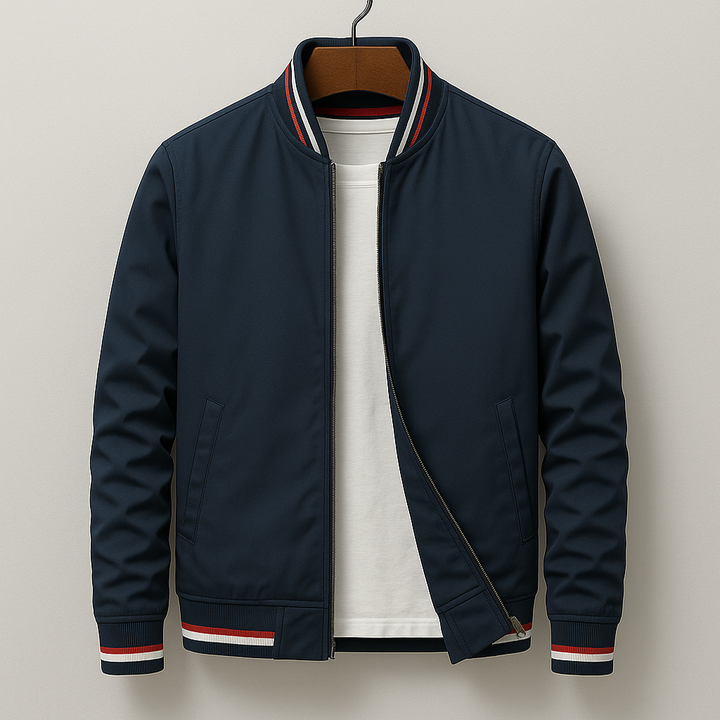 Elliot | Striped Bomber Jacket for Effortless Everyday Style