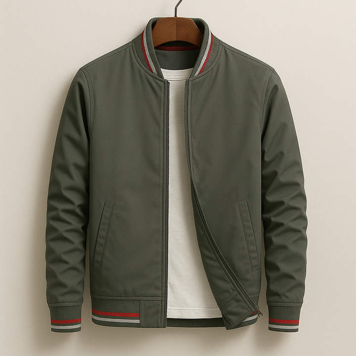 Elliot | Striped Bomber Jacket for Effortless Everyday Style